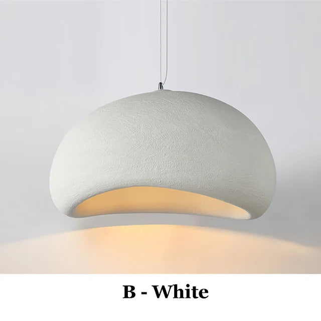 Lustre decoratif blanc a suspension pour salon ou salle a manger