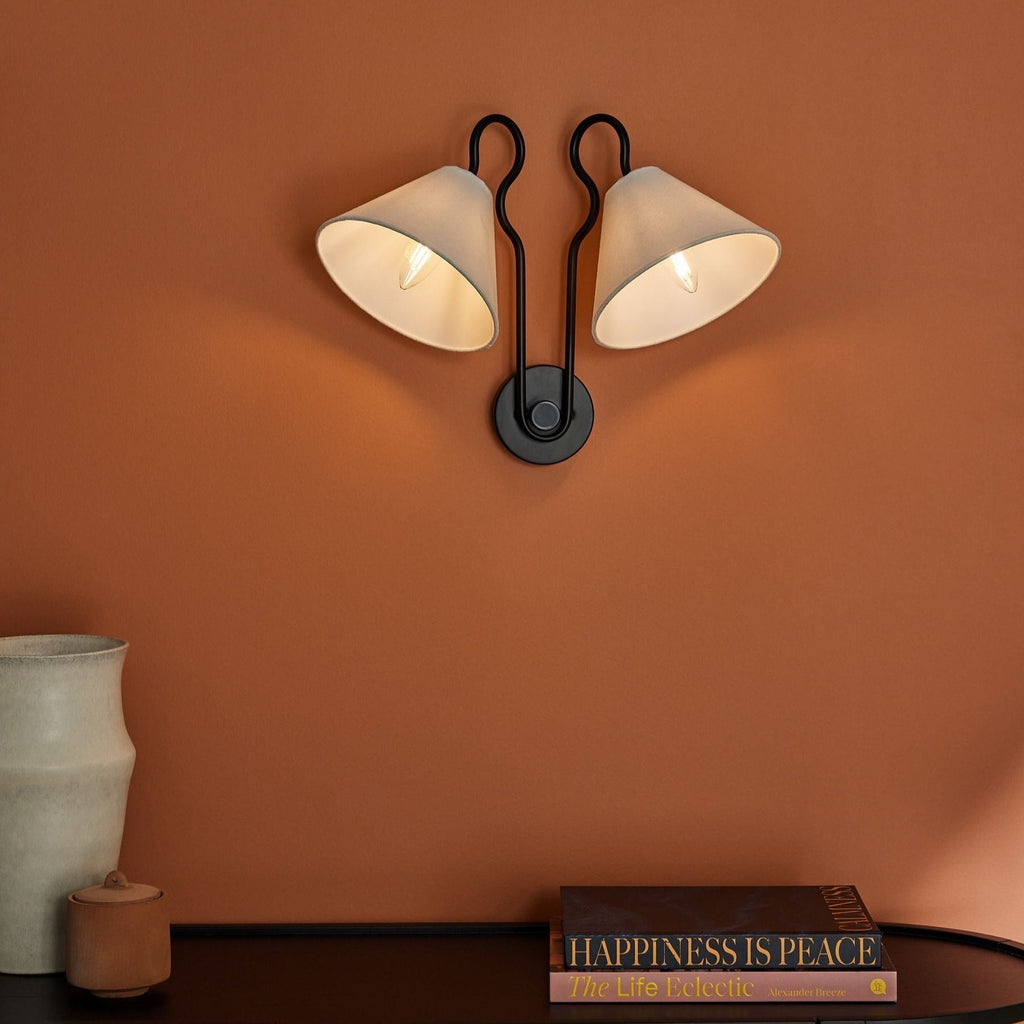 Applique Murale Double Conique