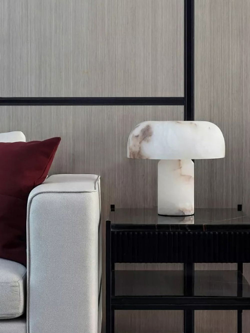 Lampe de Table Albâtre Champignon