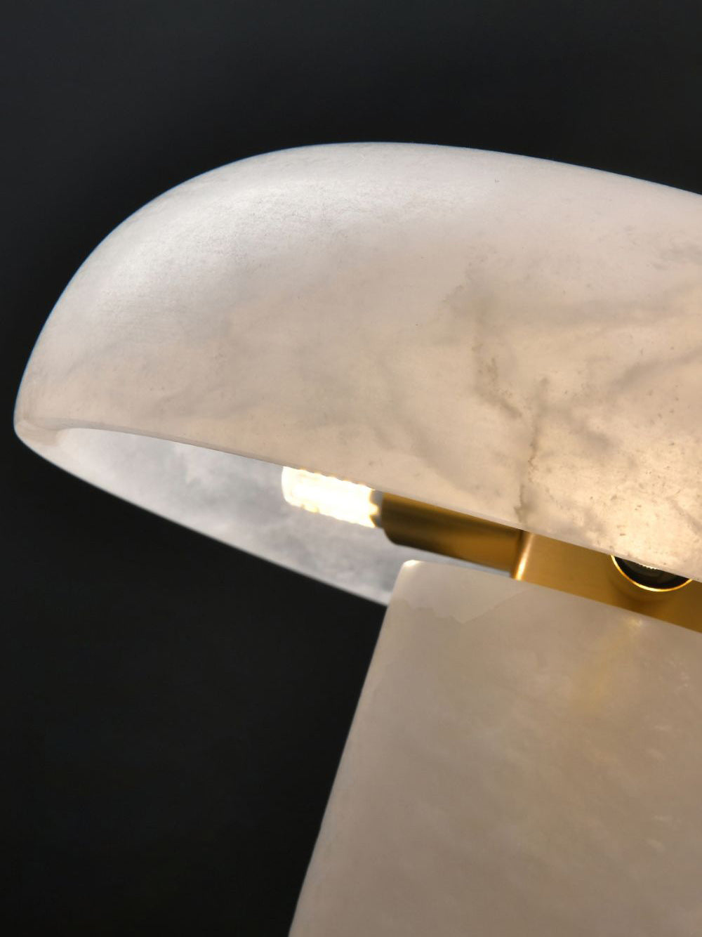 Lampe de Table Albâtre Champignon
