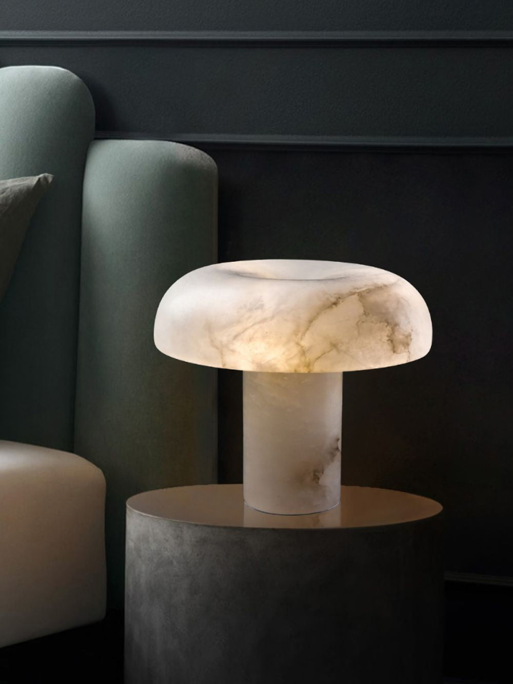 Lampe de Table Albâtre Champignon