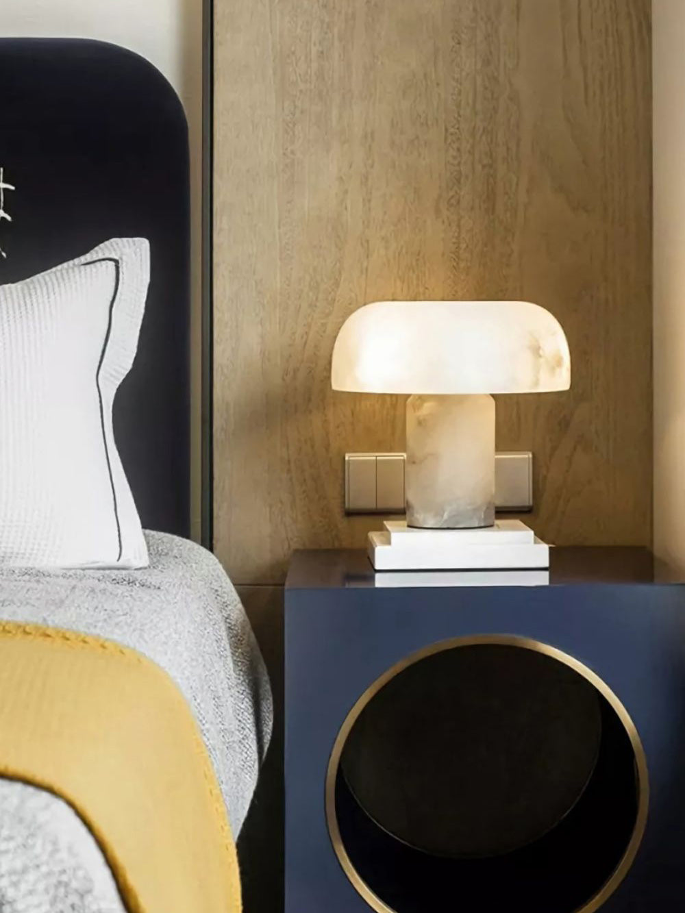 Lampe de Table Albâtre Champignon