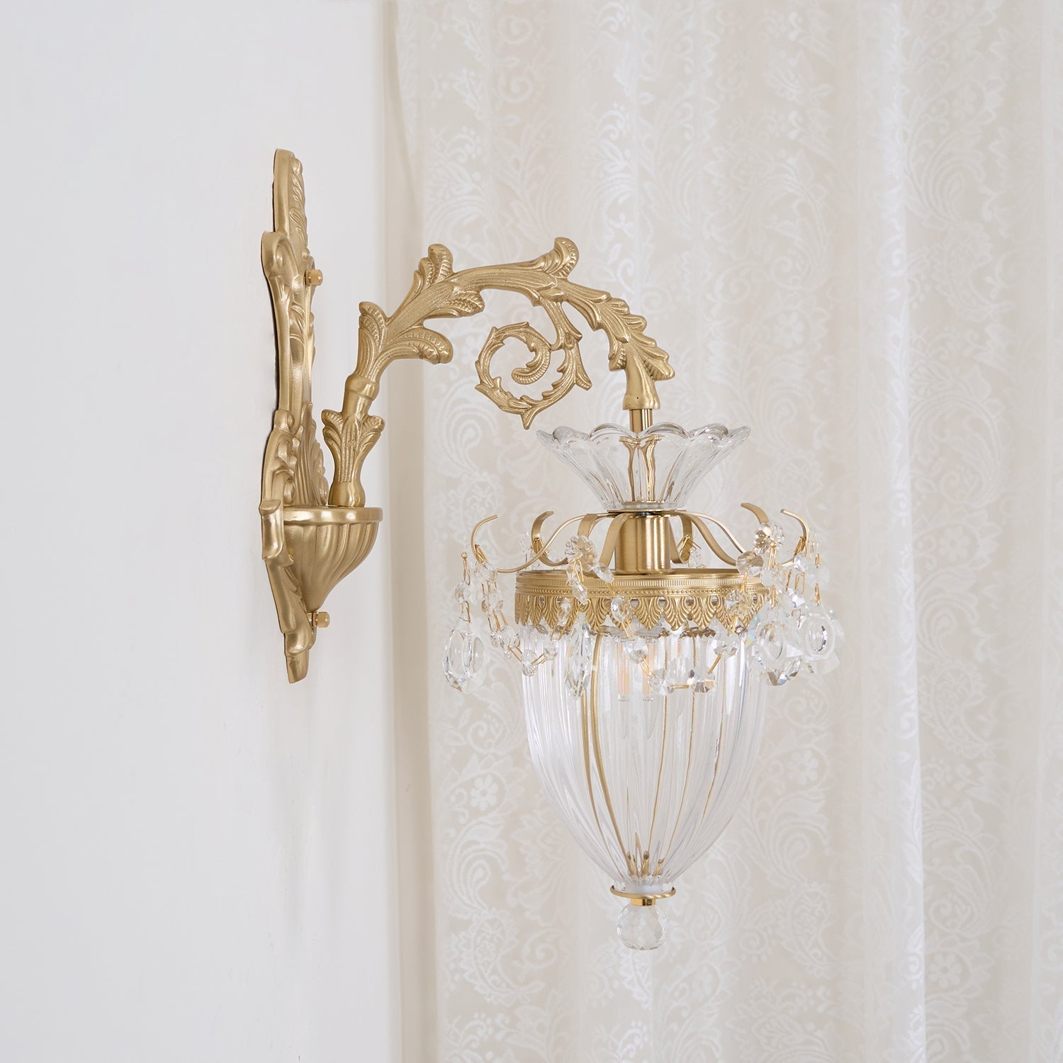 Applique Murale Double Dorée