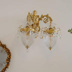 Applique Murale Double Dorée