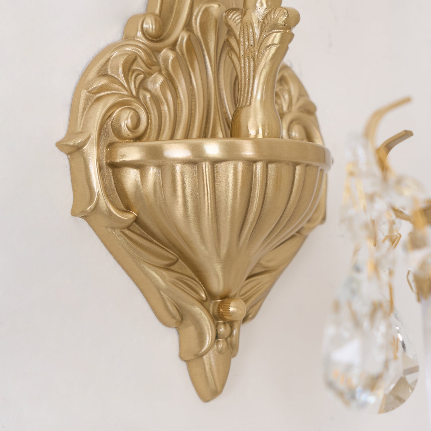 Applique Murale Double Dorée