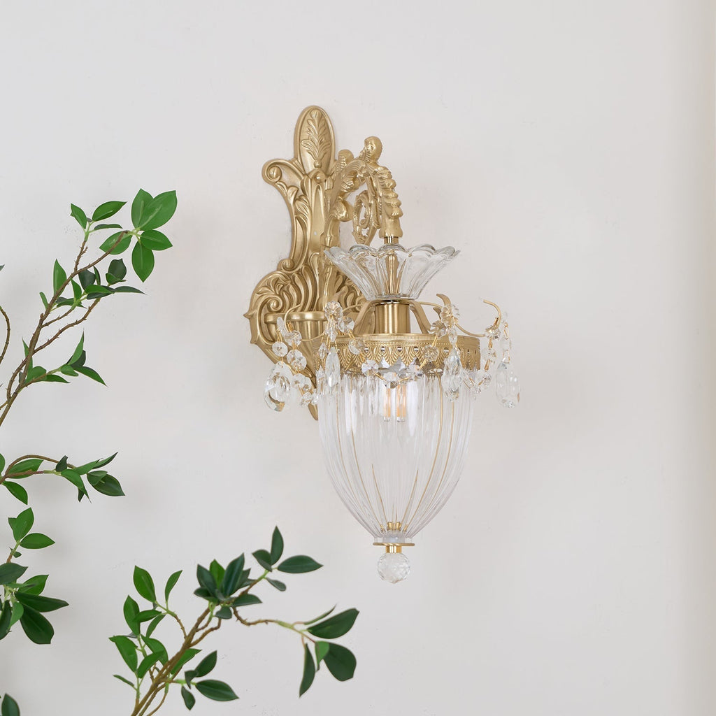 Applique Murale Double Dorée