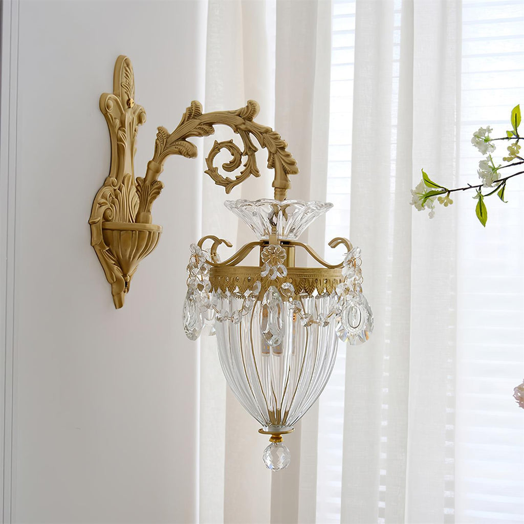 Applique Murale Double Dorée