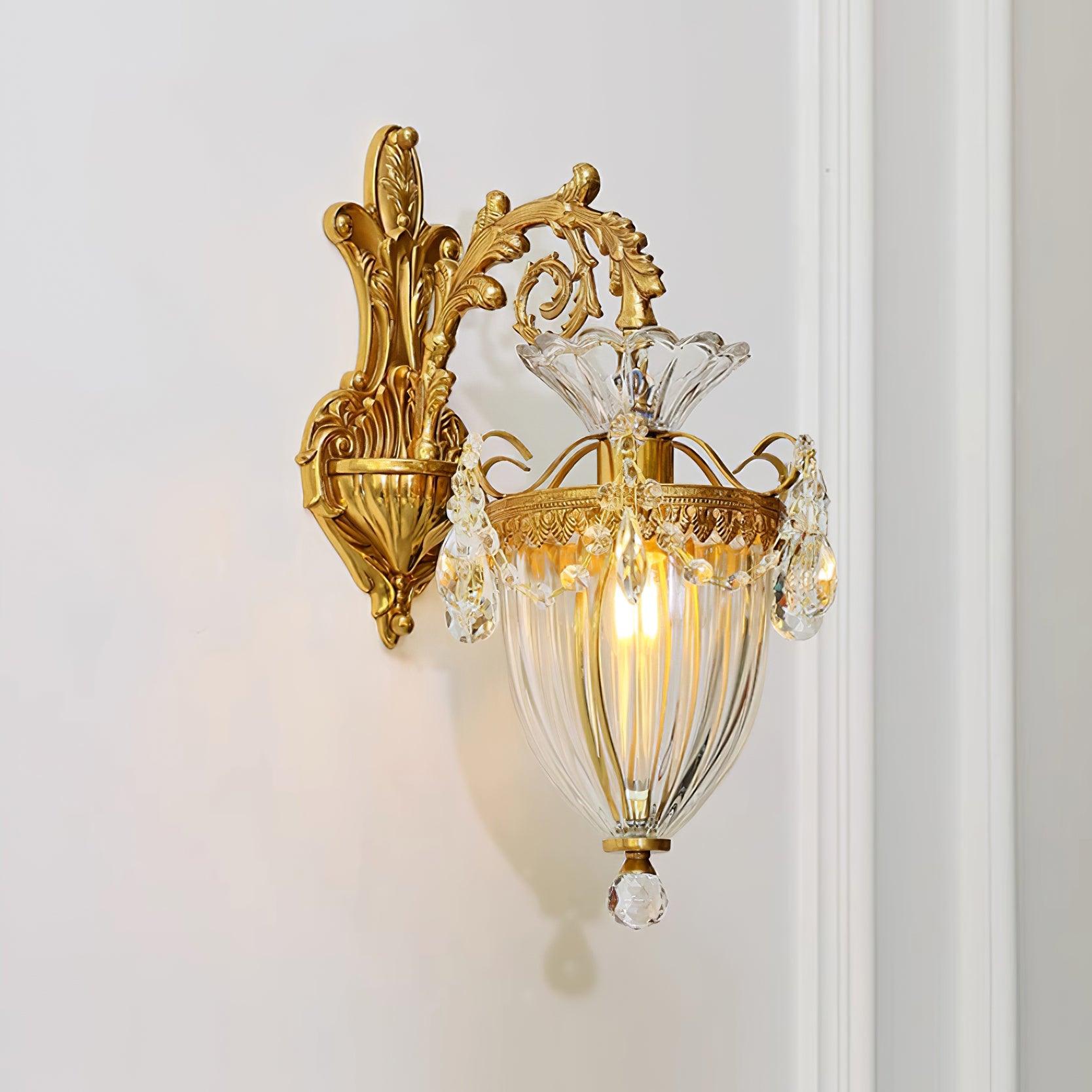 Applique Murale Double Dorée