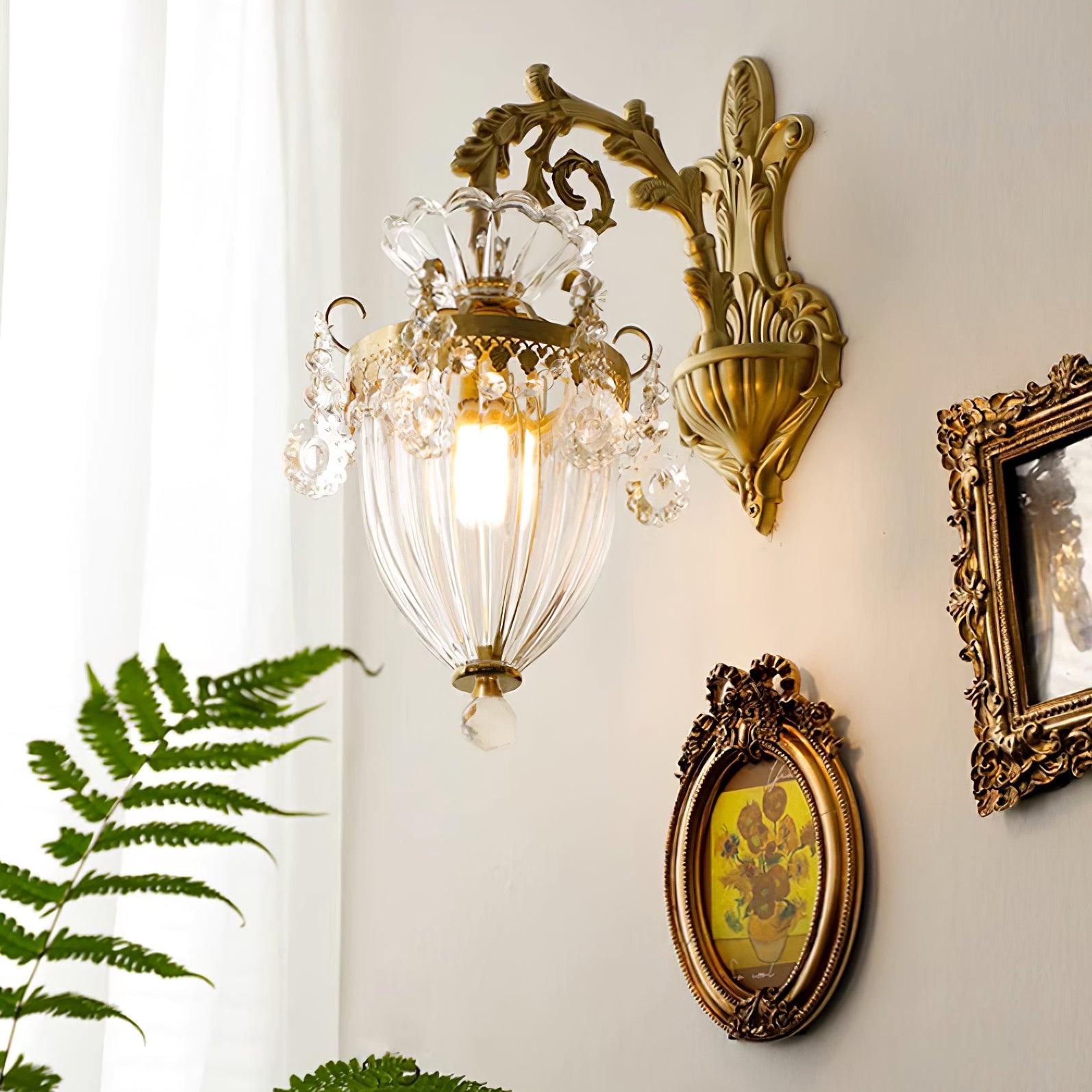 Applique Murale Double Dorée