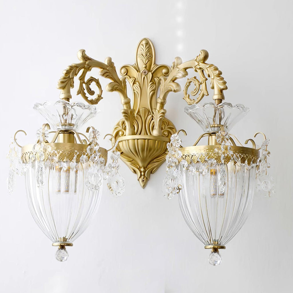 Applique Murale Double Dorée