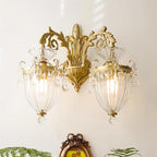 Applique Murale Double Dorée