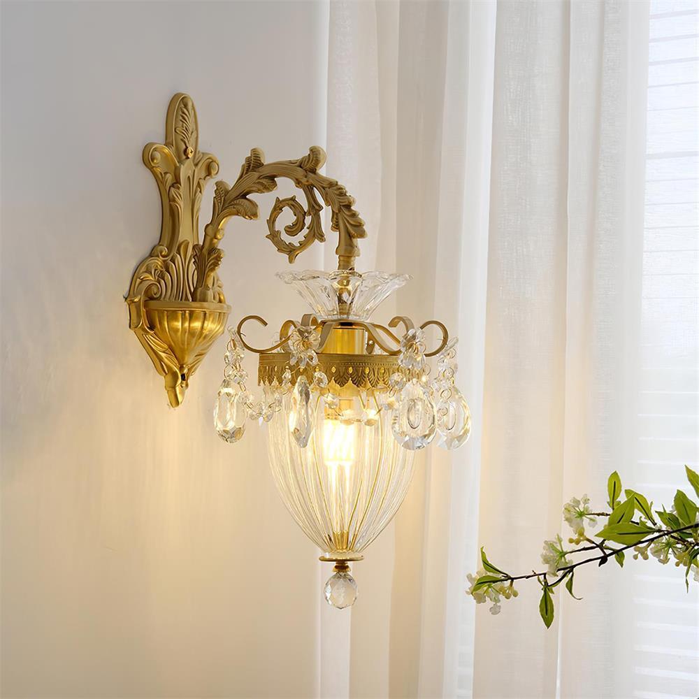 Applique Murale Double Dorée