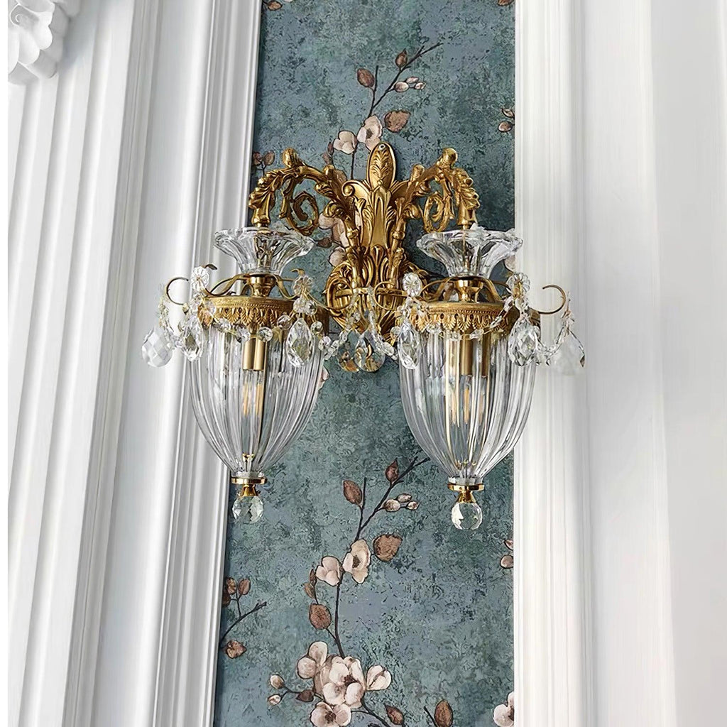 Applique Murale Double Dorée