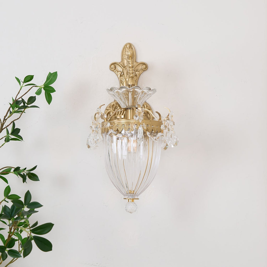 Applique Murale Double Dorée