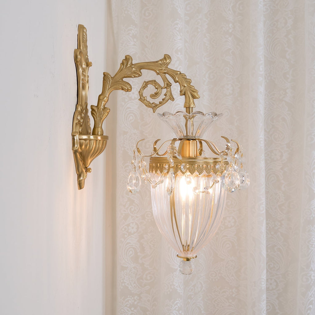 Applique Murale Double Dorée