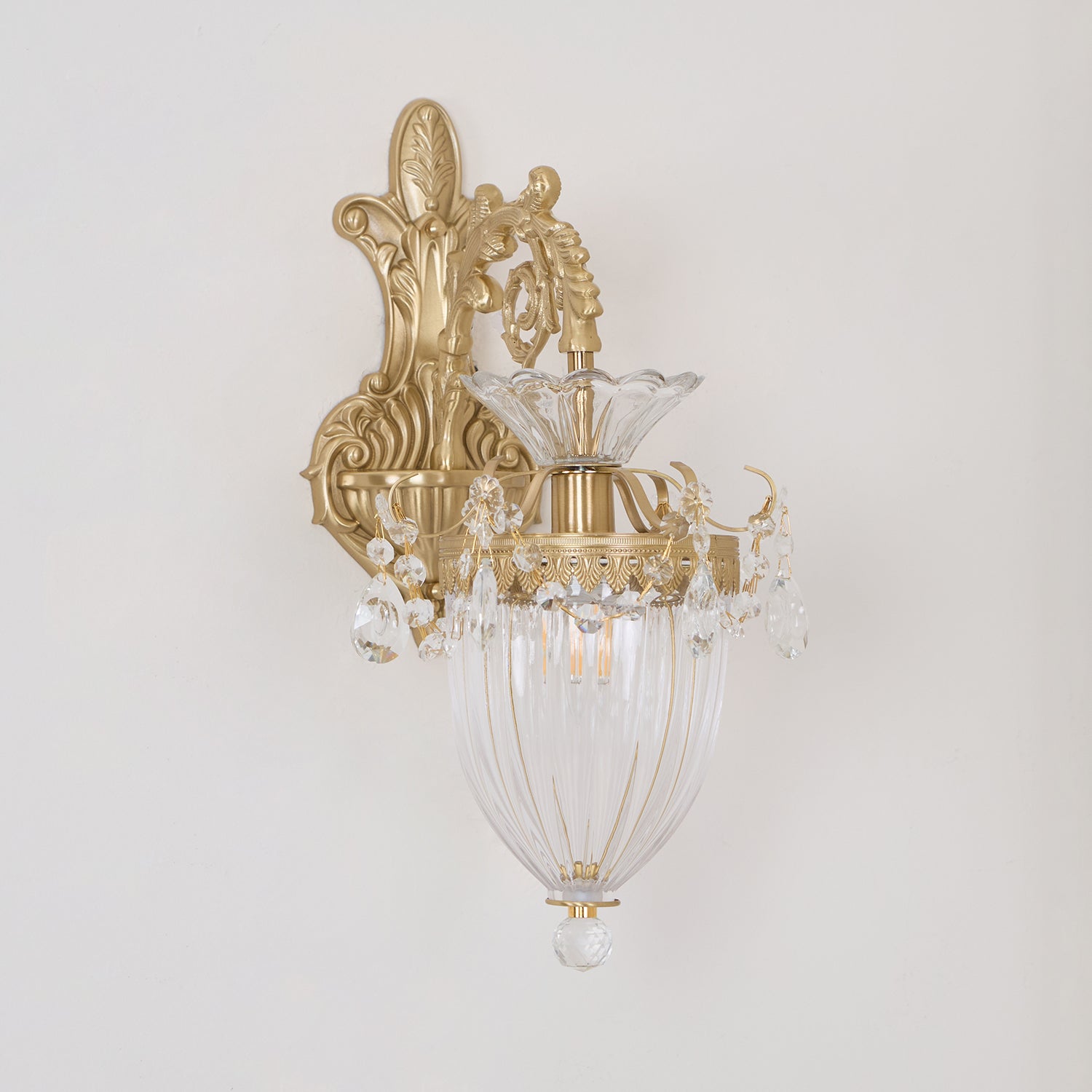 Applique Murale Double Dorée