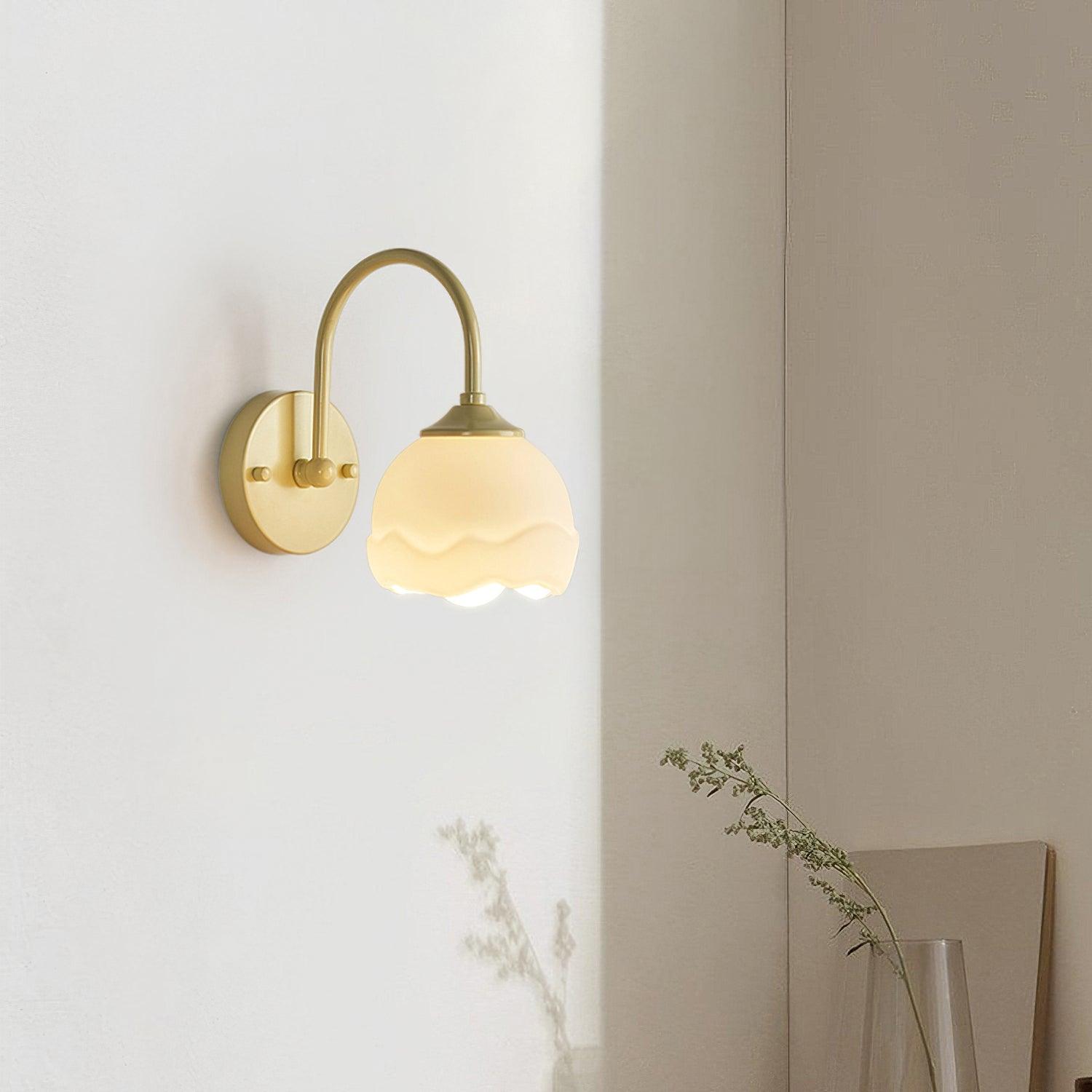 Applique Murale Verre Beige