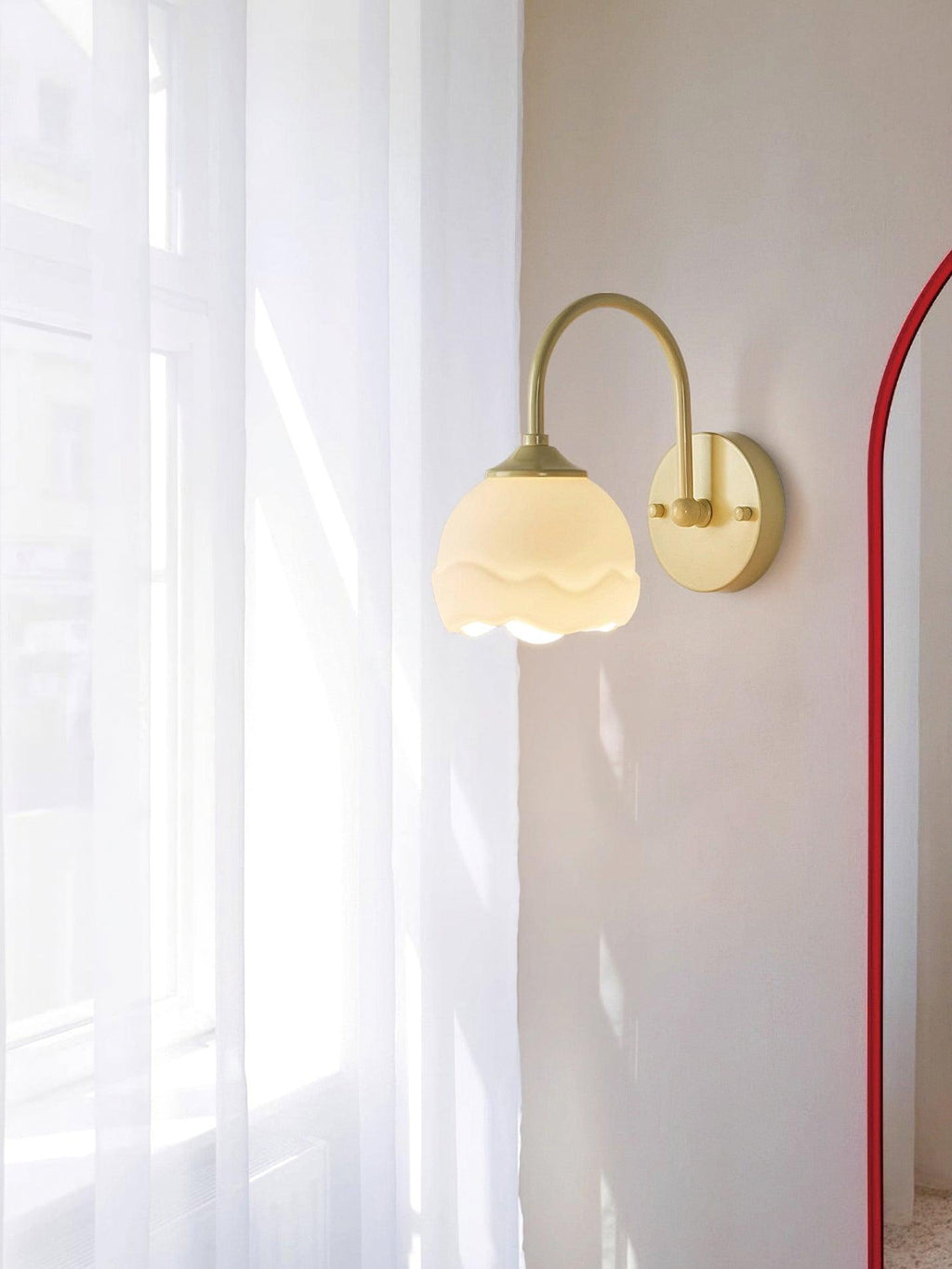 Applique Murale Verre Beige