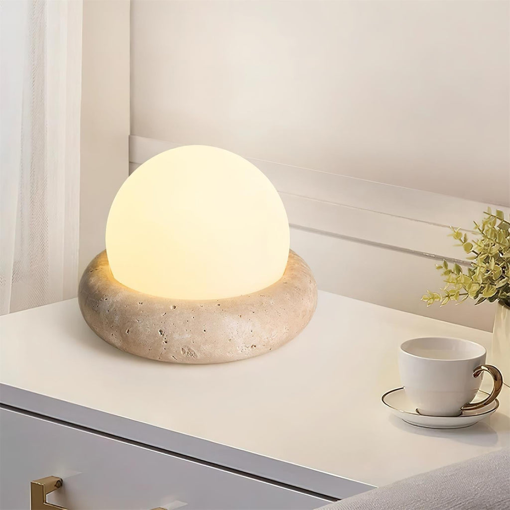 Lampe de Table Travertin