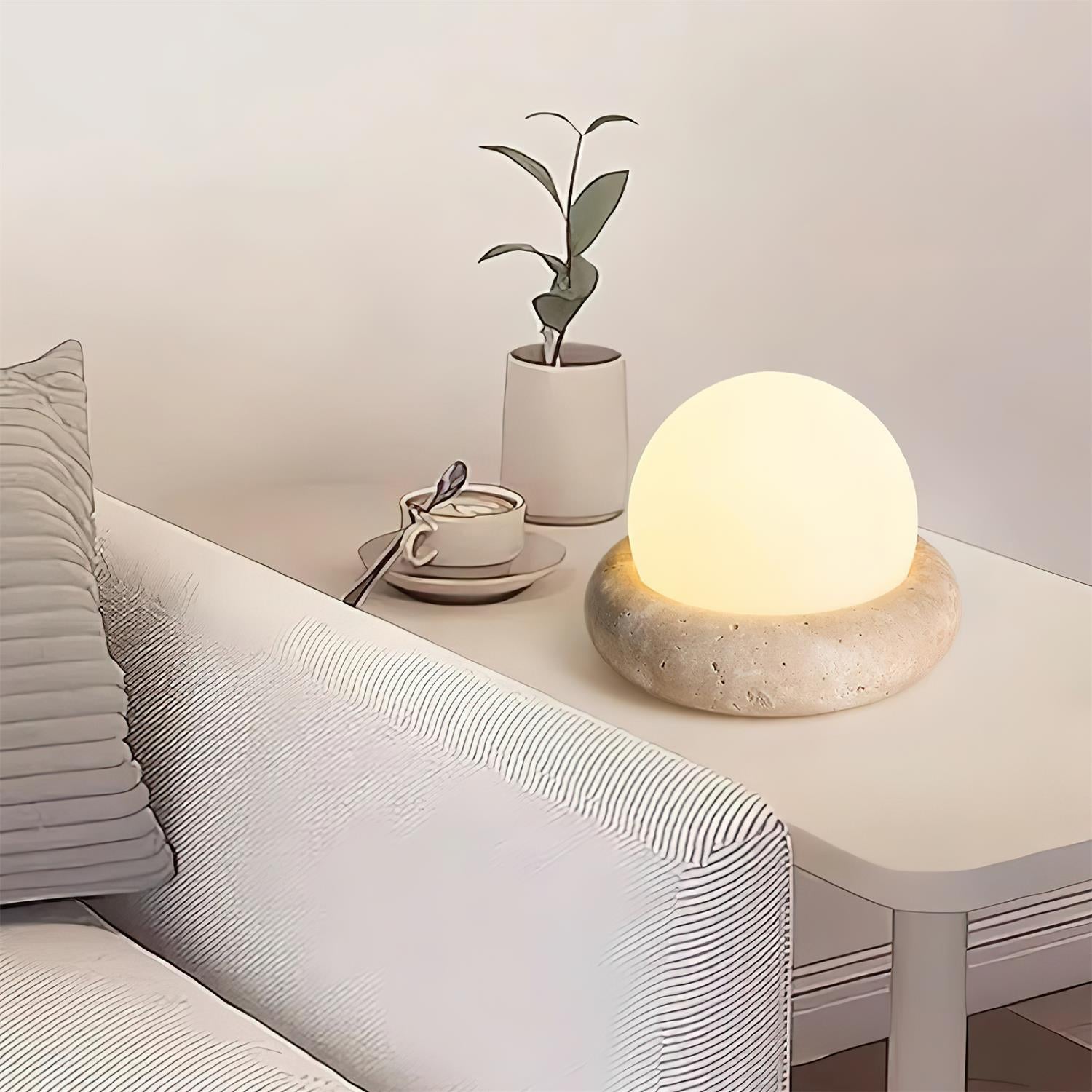 Lampe de Table Travertin