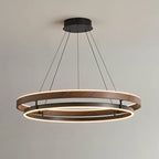 Lustre LED Bois Rond Japonais
