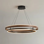 Lustre LED Bois Rond Japonais