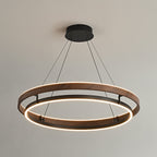 Lustre LED Bois Rond Japonais