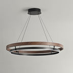 Lustre LED Bois Rond Japonais
