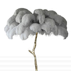 Lampadaire Fleur Plumes Coloré