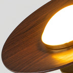 Plafonnier LED Bois & Or – Design Japonais Compact, Olav