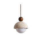Suspension Bois Naturel Ronde – Design Japonais Épuré, Palermo