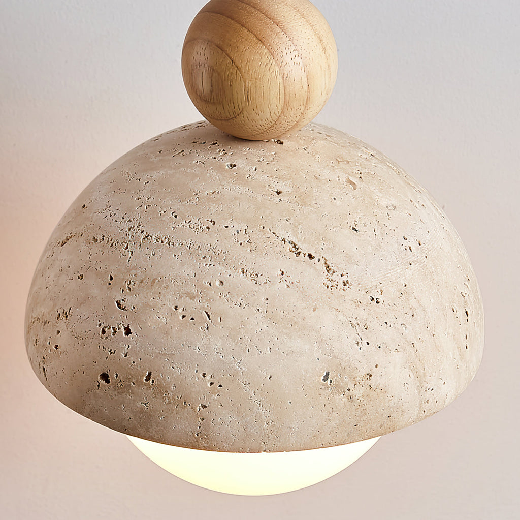 Suspension Bois Naturel Ronde – Design Japonais Épuré, Palermo