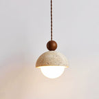 Suspension Bois Naturel Ronde – Design Japonais Épuré, Palermo