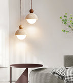 Suspension Bois Naturel Ronde – Design Japonais Épuré, Palermo