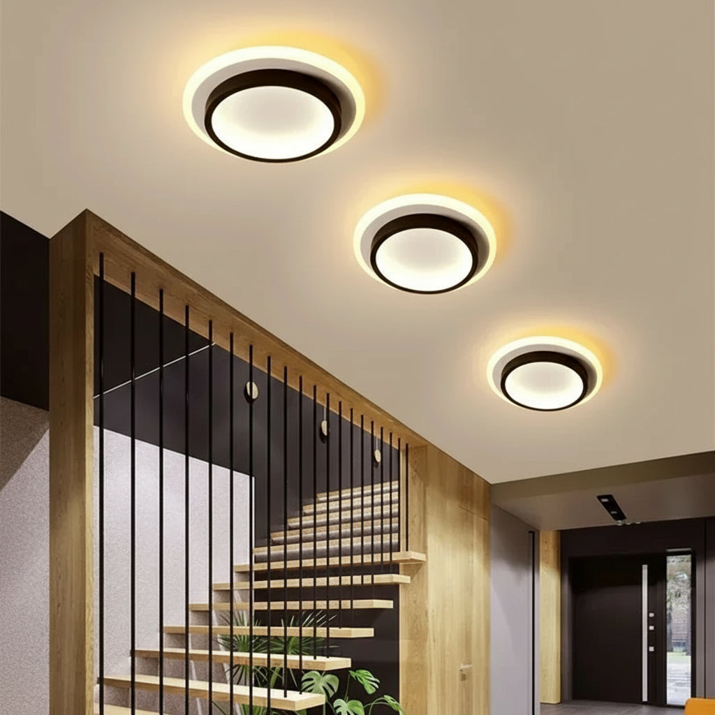 Plafonnier LED montage surface ideal chambre et entree.