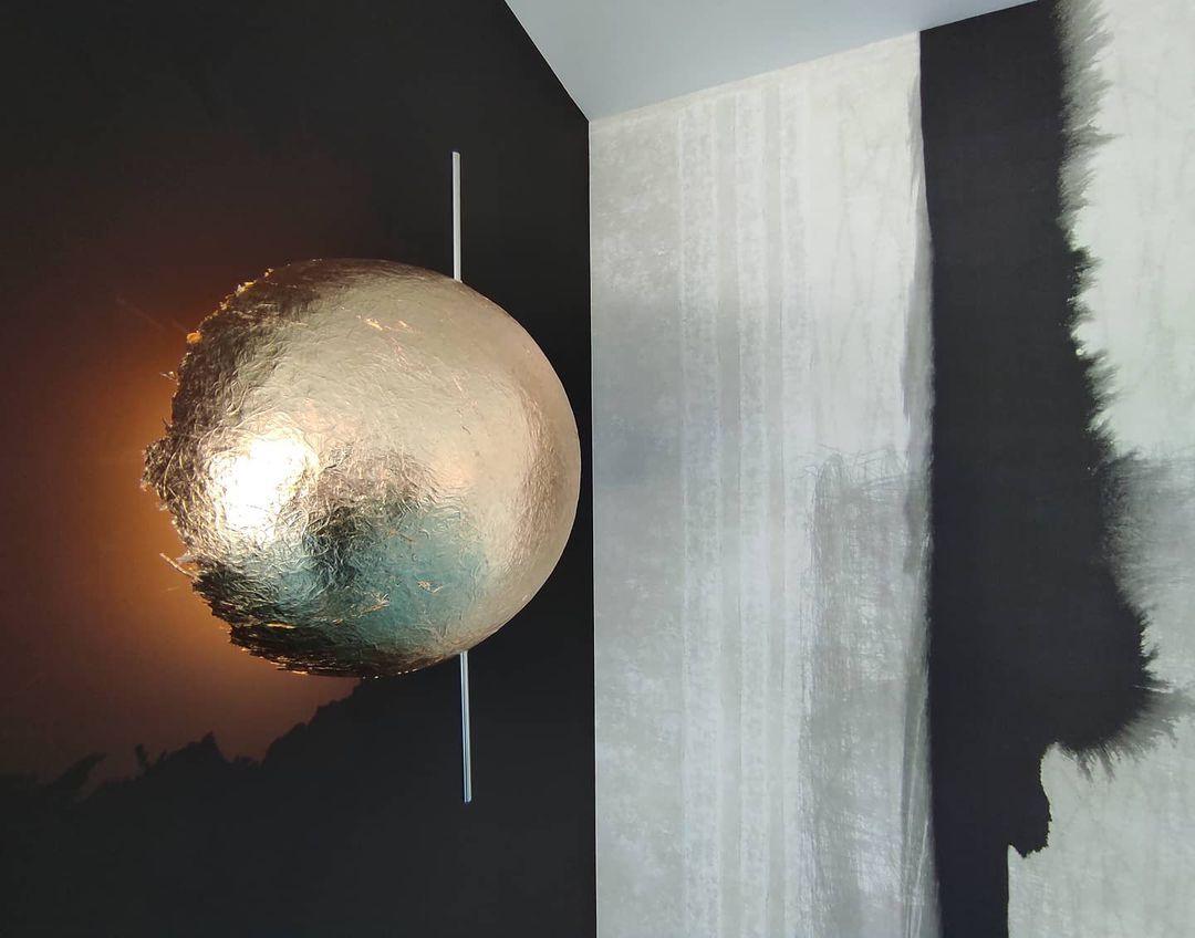 Applique Murale Sphère Verre Voilé
