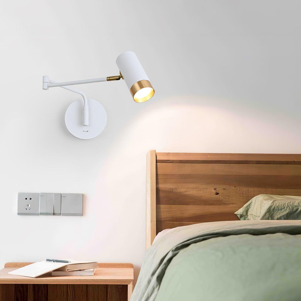 Applique Murale Articulée Bras Orientable Métal