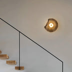 Applique Murale Globe Verre Ambre