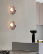Applique Murale Globe Verre Ambre