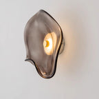 Applique Murale Globe Verre Ambre