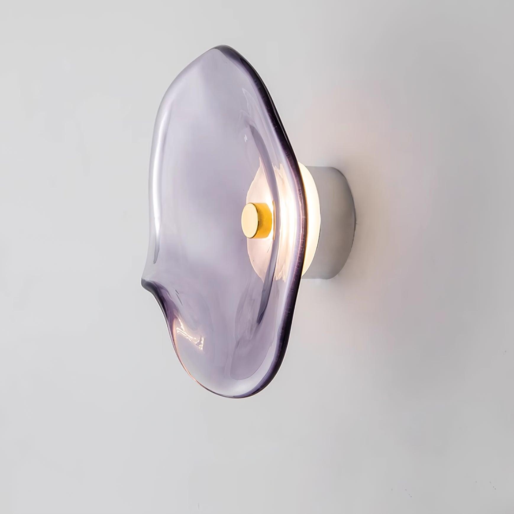 Applique Murale Globe Verre Ambre