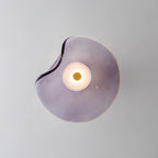 Applique Murale Globe Verre Ambre