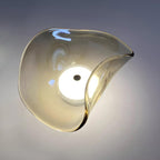 Applique Murale Globe Verre Ambre