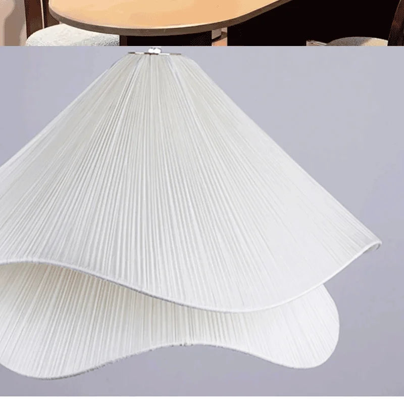Lustre LED Fleur Nordique – Suspension Minimaliste Textile
