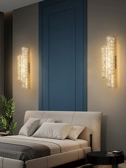 Applique Murale LED en Cristal – Design Moderne Doré