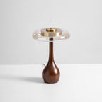 Lampe de Table Verre & Bois – Design Luxe Dimmable, Andi