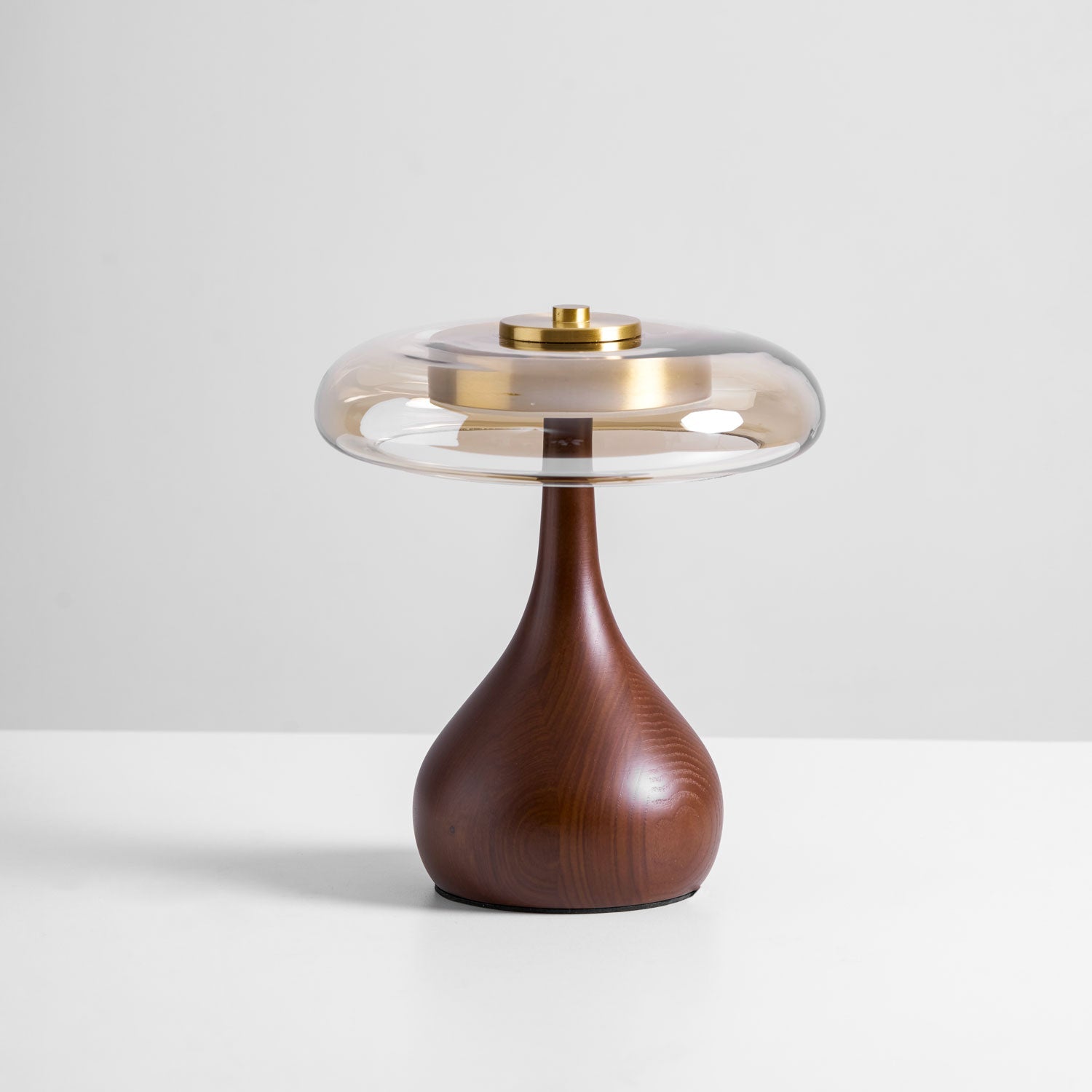 Lampe de Table Verre & Bois – Design Luxe Dimmable, Andi