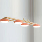 Lustre Bois Oiseau Rectangulaire – Design Naturel Scandinave, Sienna Long
