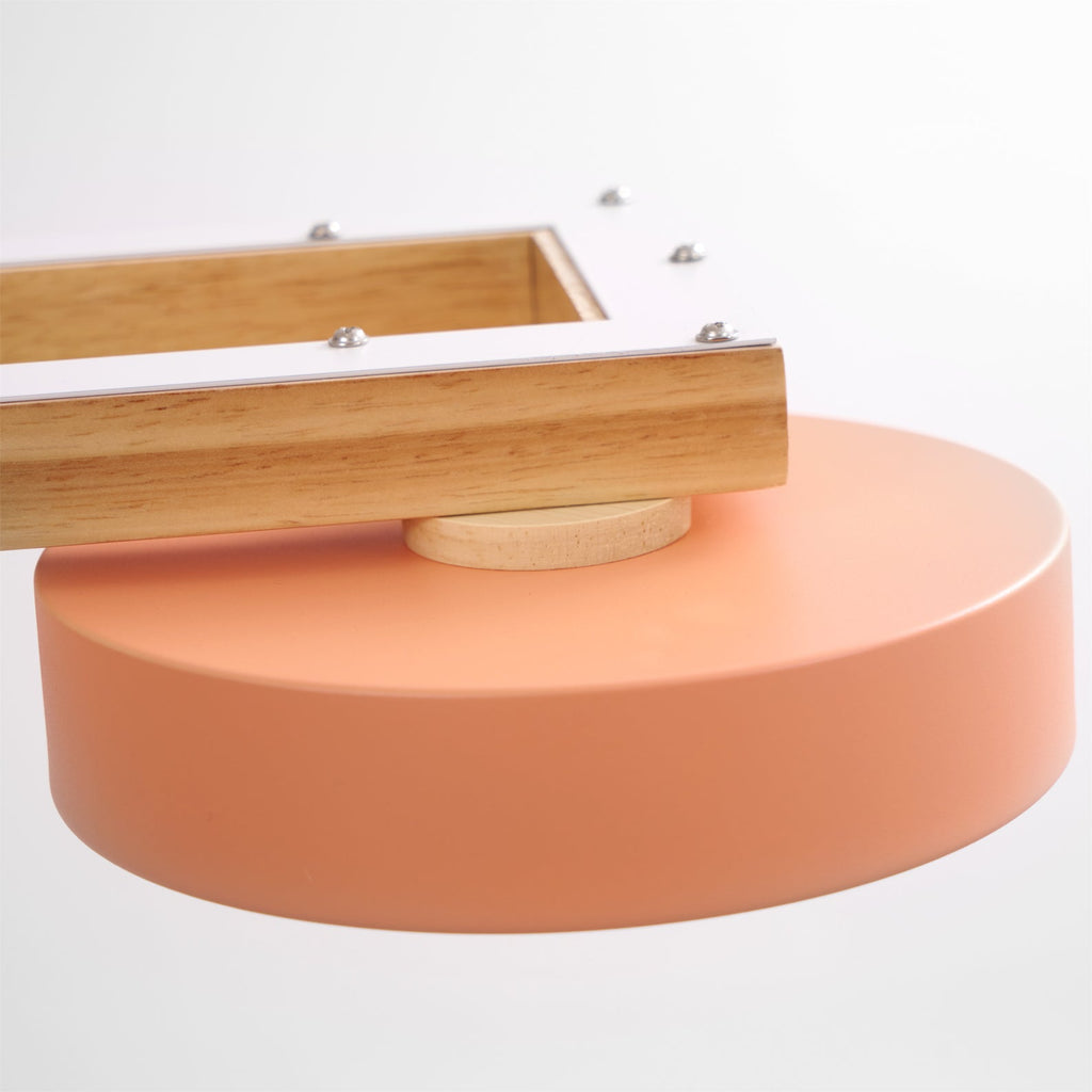 Lustre Bois Oiseau Rectangulaire – Design Naturel Scandinave, Sienna Long