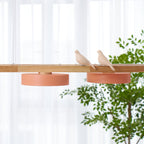 Lustre Bois Oiseau Rectangulaire – Design Naturel Scandinave, Sienna Long